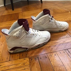 Air Jordan 6 Retro Maroon (size 8.5)